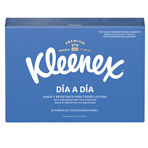 Kleenex día a día 50 pañuelos caja azul premium